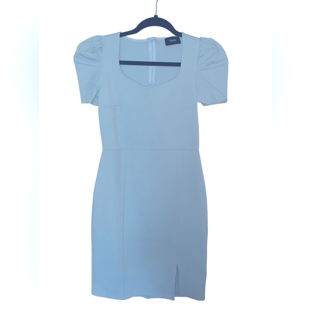 Beautiful baby blue puff sleeves